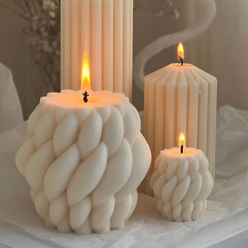 Rotierende Regentropfen Säule Kerze Silikon Form Geometrische Regentropfen Handwerk Kerze, Der Werkzeug Seife Kerze Form Handgemachte Geschenke Sup