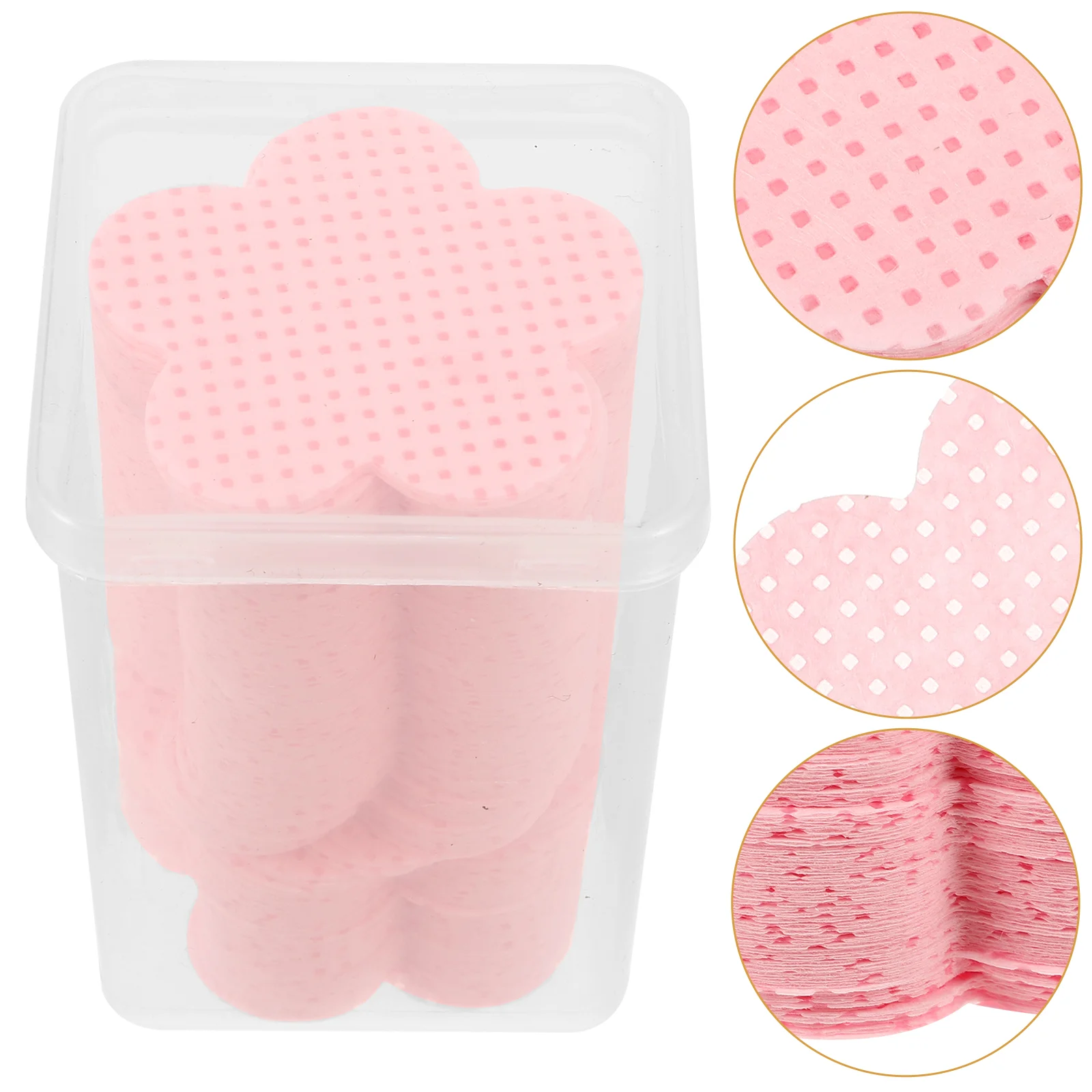 200 Blatt Nagel pads profession elle Polier entferner Gel Reise tücher Reinigung herzförmig für Nägel Make-up Baumwolle