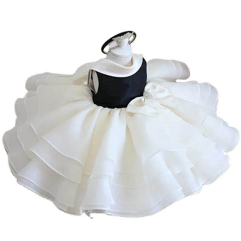 Robe de Rhcourte pour petites filles, tenue de soirée élégante pour enfants de 2 à 8 ans