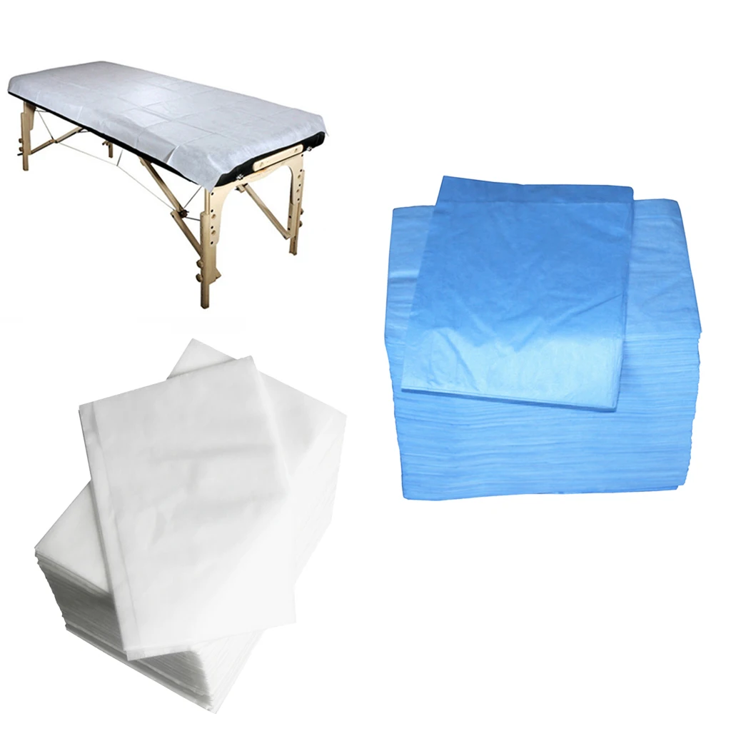 Pack of 100 Nonwoven Disposable Bed Sheet Paper for Incontinence, Massage Table Sheet, ,  Covers