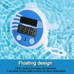 Floating Digital Pool Thermometer Solar Swimming Pool Floating Thermometer Bathtub Spa Hot Tub Ponds Temperature Meter