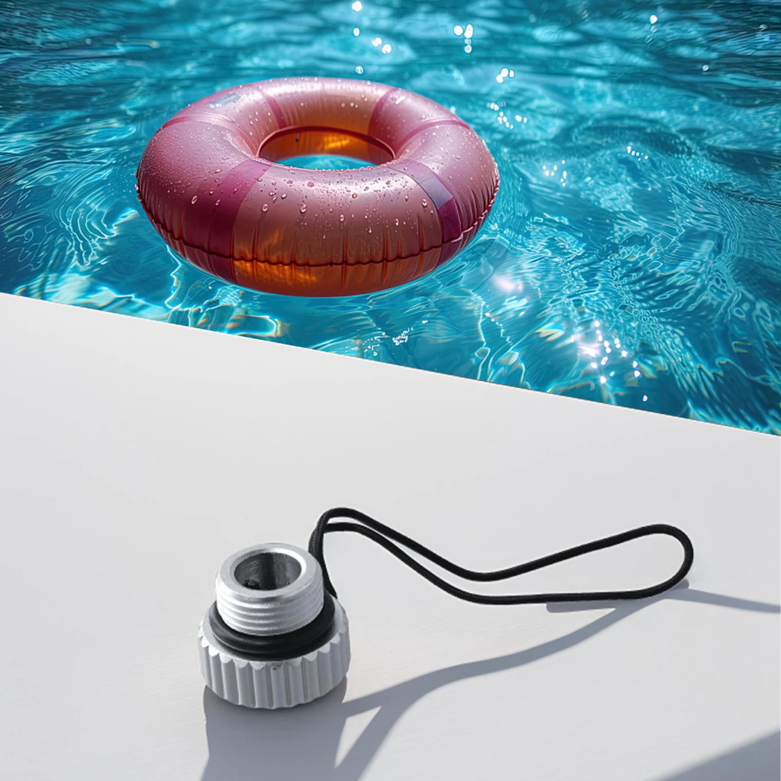 1pc Scuba Diving DIN Tank Valve External Threaded Cover Aluminum DustproofPlug Protection Cap Multicolor End Cap Replacement Par