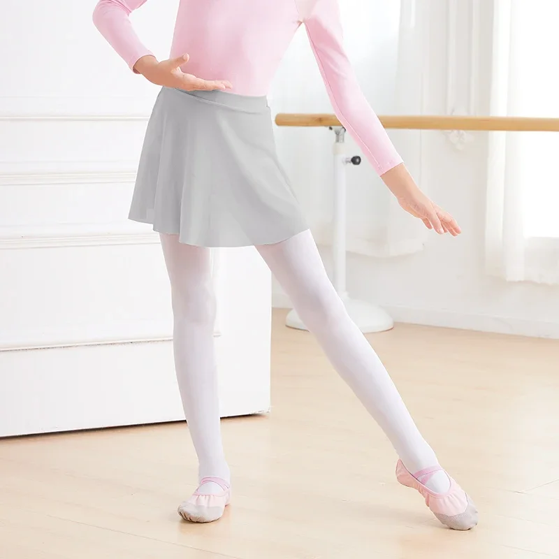 Girls Dance Skirt Ballet Mesh Short Skirts Tutu Stage Dancewear Mini Dance Skirt Dance Practice Skirts