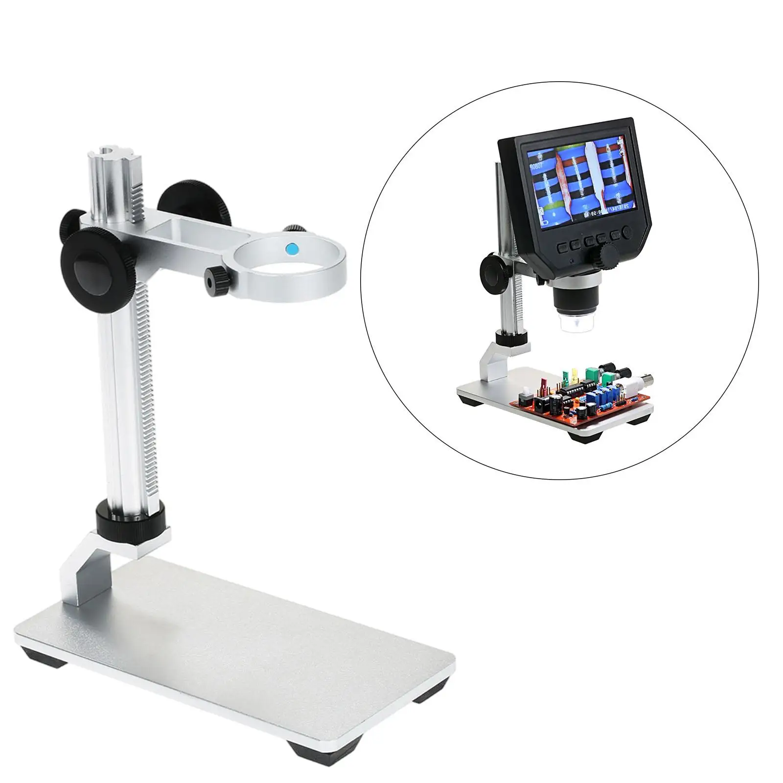 ที่วางขาตั้งอลูมิเนียมอเนกประสงค์เดสก์ท็อปสําหรับดิจิตอล