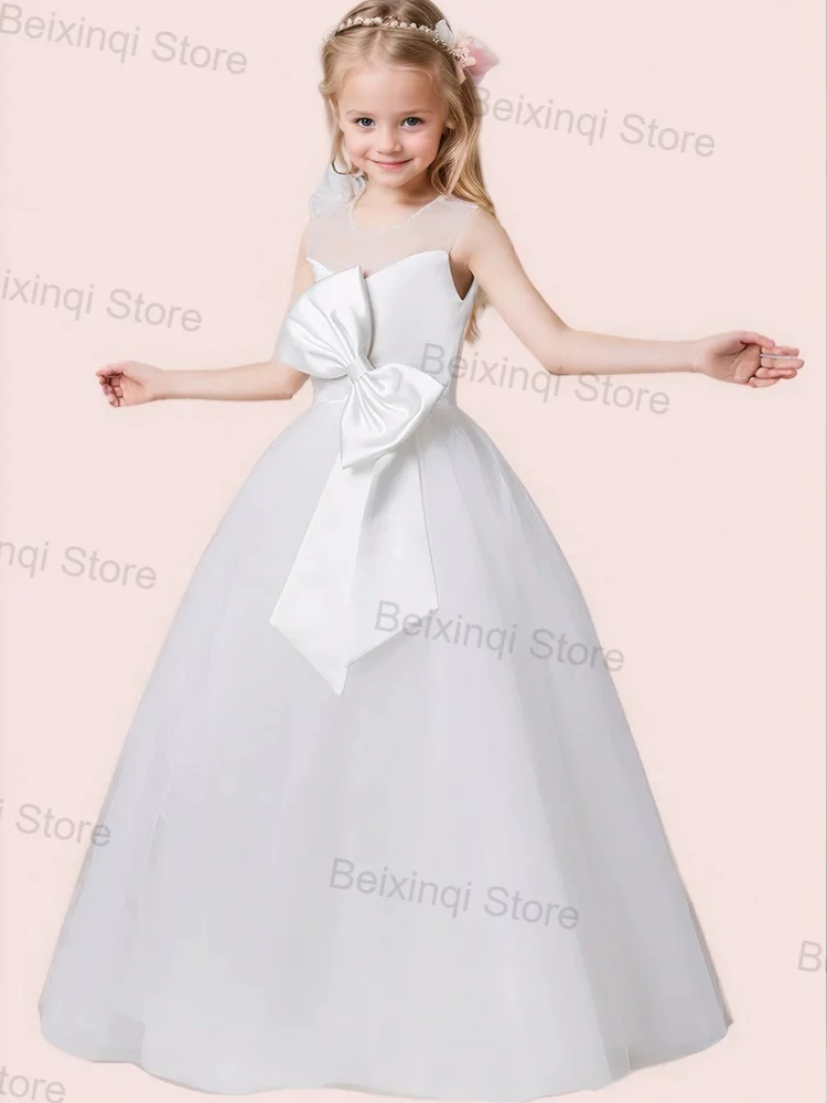 Robe Élégante en Tulle Blanc pour Fille, Simple, avec Nministériels d, Prix Bas, pour VincFormelle, Anniversaire, Bal de Promo