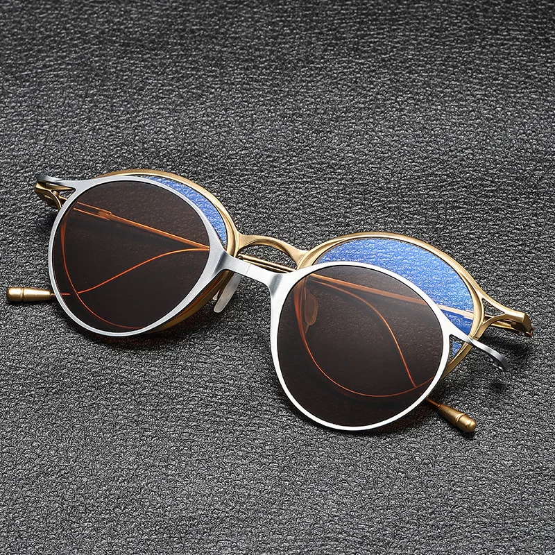 New Magnetic Pure Titanium Retro Fashion Sunglasses Polarized Hanger