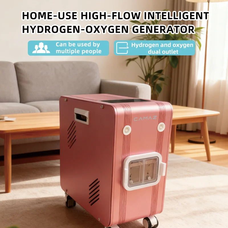 

CAMAZ 99.98% Hydrogen Oxygen Inhalation Breathing Machine Electric Portable 3000ML Aviation Aluminum LED Touch Display Household