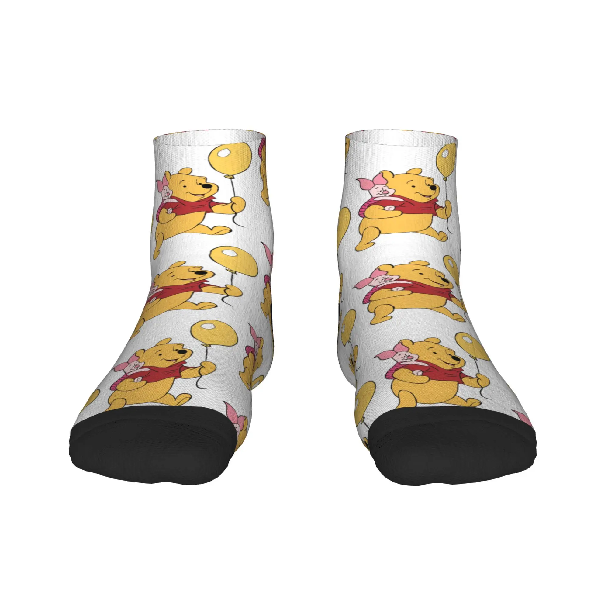 

Unisex Men Casual Socks Winnie the Pooh and Piglet Non Slip Comfort Soft Sock Spring Gothic Custom Skateboard Socks
