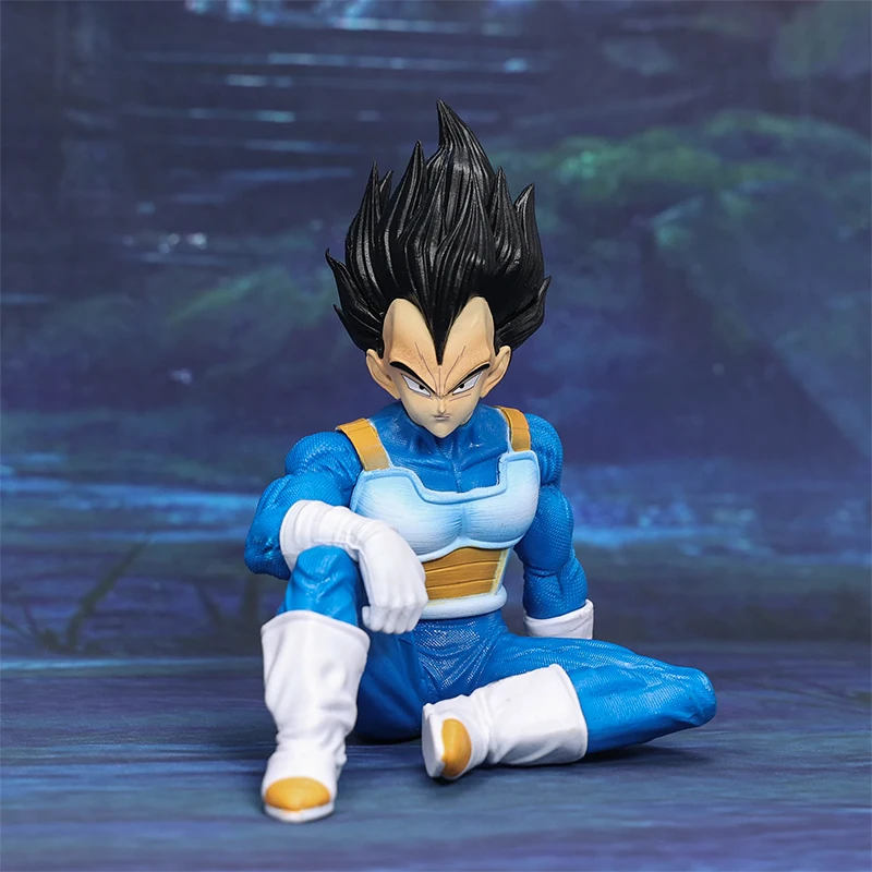 14cm Anime Dragon Ball Z Figures Vegeta Sitting Position PVC Model Action Figure Collectible Toy Gifts