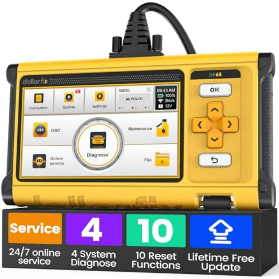 

OBD2 Scanner Diagnostic Tool ECM/TCM/ABS/SRS 4 System Deeply Scanner for Car Support FCA SGW BIDirectional Scan Tool Active Tes