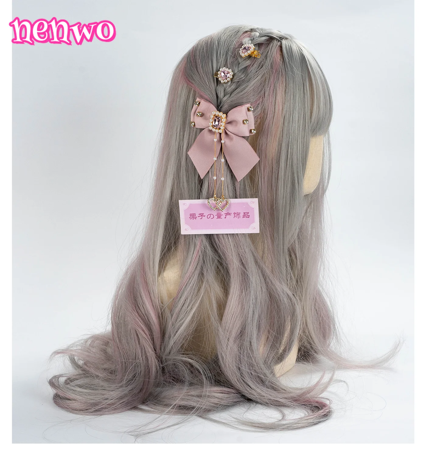 

Japanese Style Lolita Mint Green Bow Hairpin Jewelry for Women All-matching Handmade Sweet Cute Girls Hair Clips Accessories