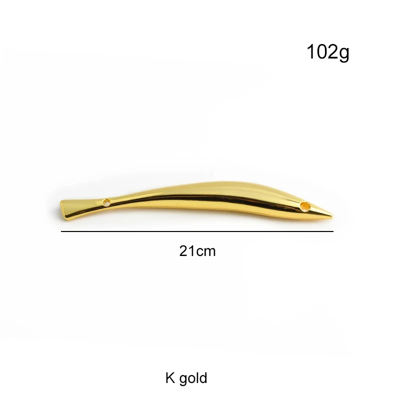 2PCS Fish Shape K Gold Light Gold Metal Bag Handle Frame For Women Bag Handbag Handles Purse Strap Shoulder DIY Bags Accessories