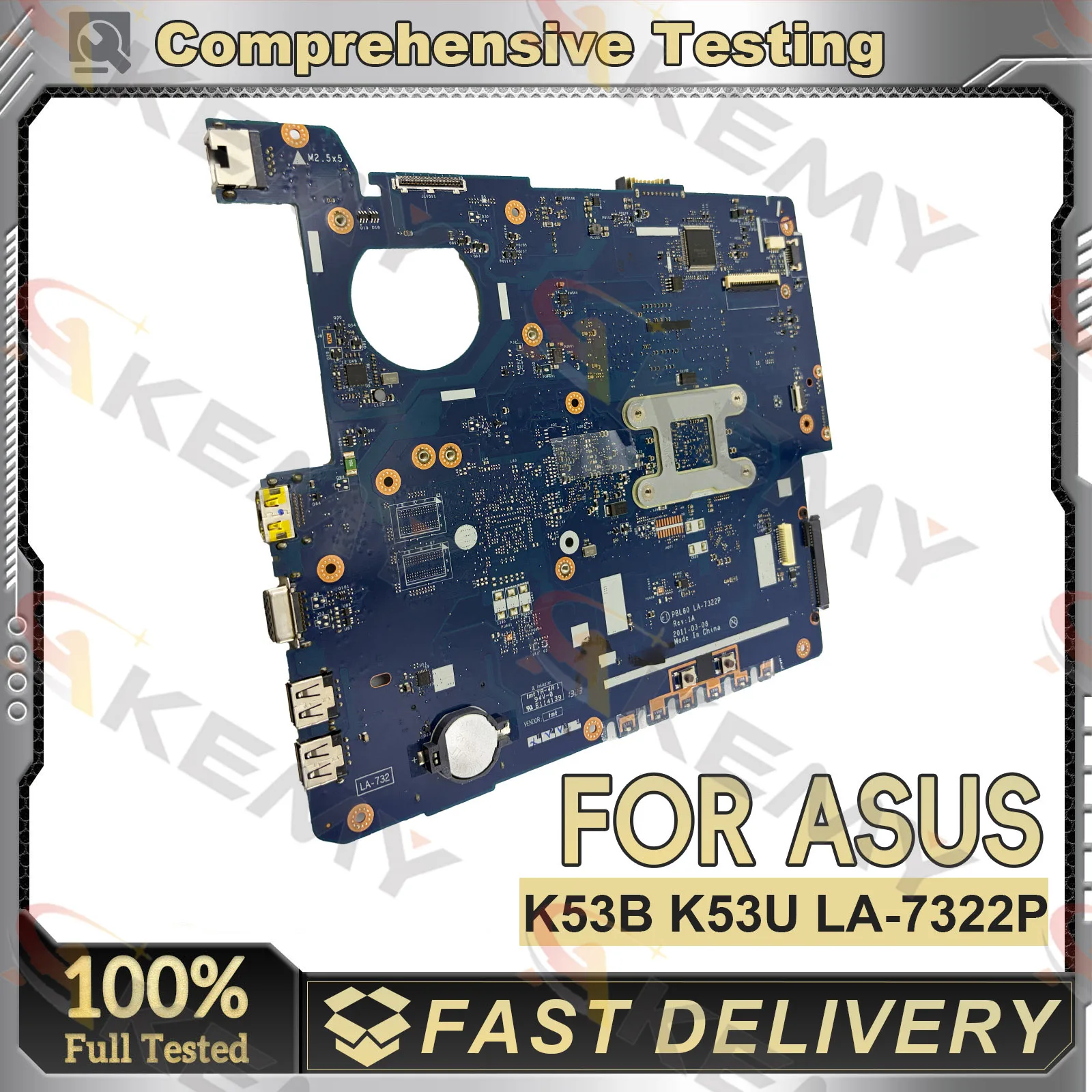la-7322p-ノートパソコンのマザーボード-asus-x43b-x43u-k43b-k43u-k43u-ノートブックメインボード-cpu-付き高速配送-stk-100-テスト-ok