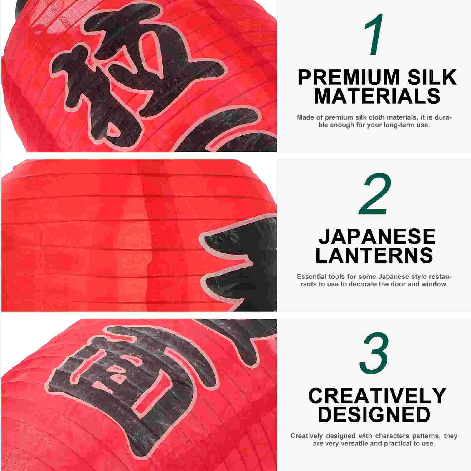 فانوس منزلي على الطراز الياباني ، فوانيس صينية معلقة ، حرير مزخرف للأماكن الخارجية ، كلاسيكي ، 2 *