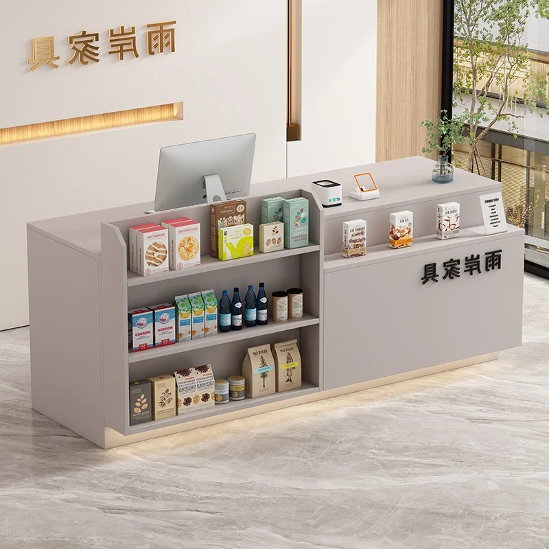 สํานักงานเคาน์เตอร์บาร์เคาน์เตอร์แคชเชียร์โมเดิร์นแผนกต้อนรับร้านเสริมสวย Escritorio De Recepcion เฟอร์นิเจอร์เชิงพาณิชย์