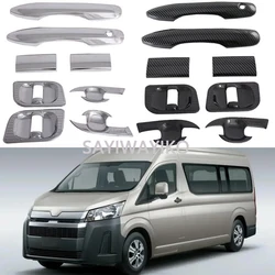 For Toyota Hiace Commuter 2023 2019 Door Handle Bowl Cover Protector Sticker ABS Car Accessories