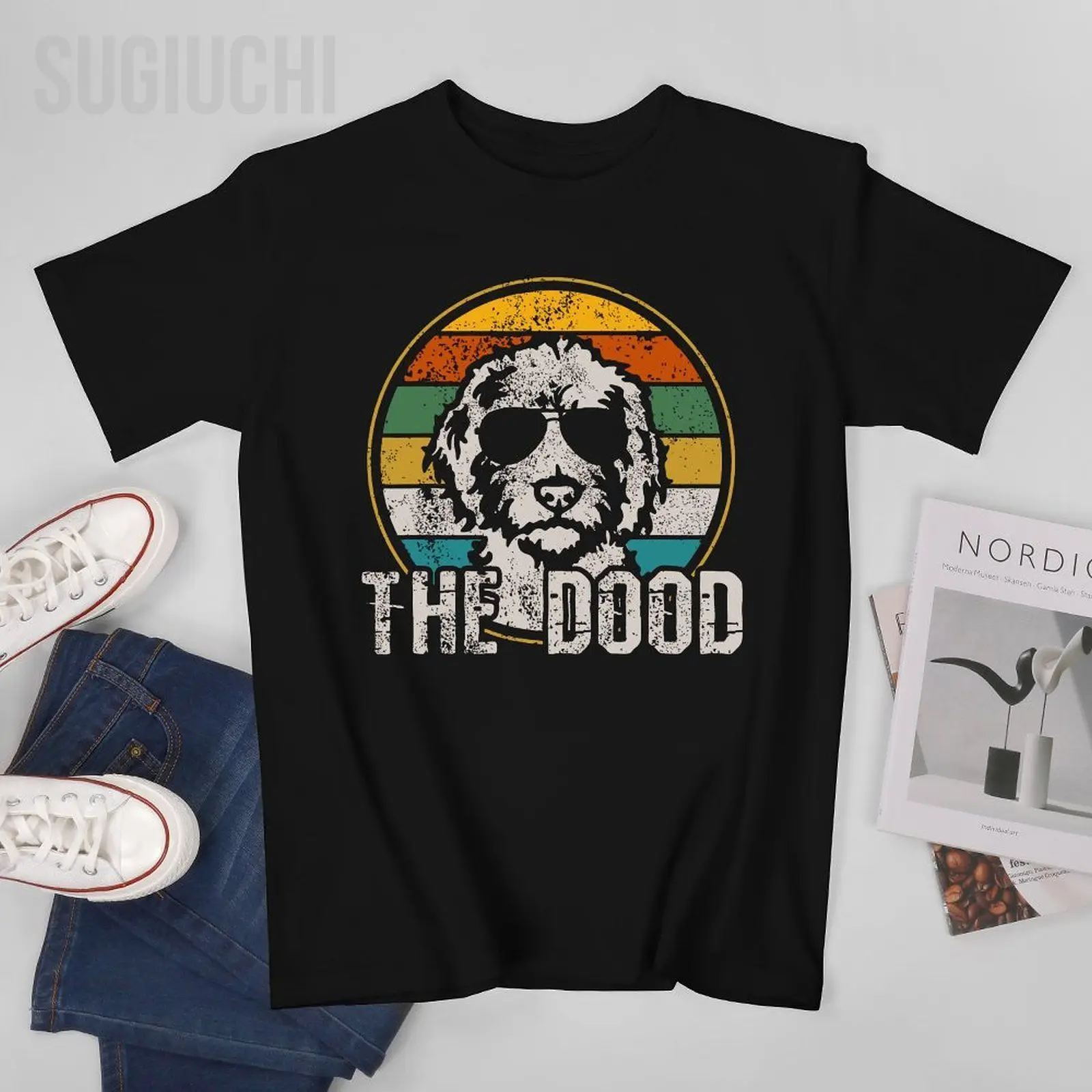 Unisex Men Vintage Saint Bernard The Doog Dog Tshirt Tees T Shirts Women Boys 100% Cotton T-Shirt