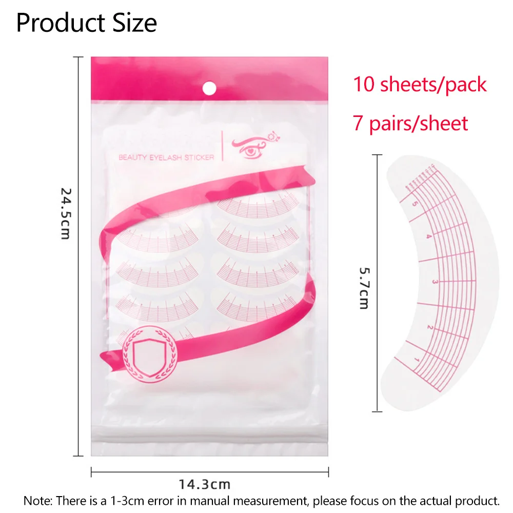 2/5 Packs Lash Mapping Stickers Under Eye Positioning Eyelash Extension Makeup Tools Eyelash Planting Practice Eye Pads Paper