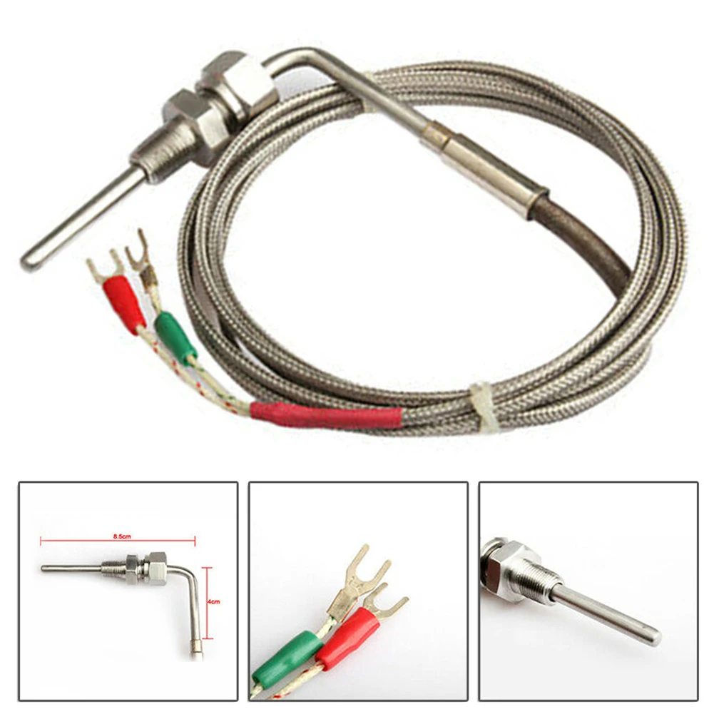 Type K Thermocouple 1/8 NPT 1200°C K Type Thermocouple Exhaust Probe Temp Sensors Thread High Quality Durability