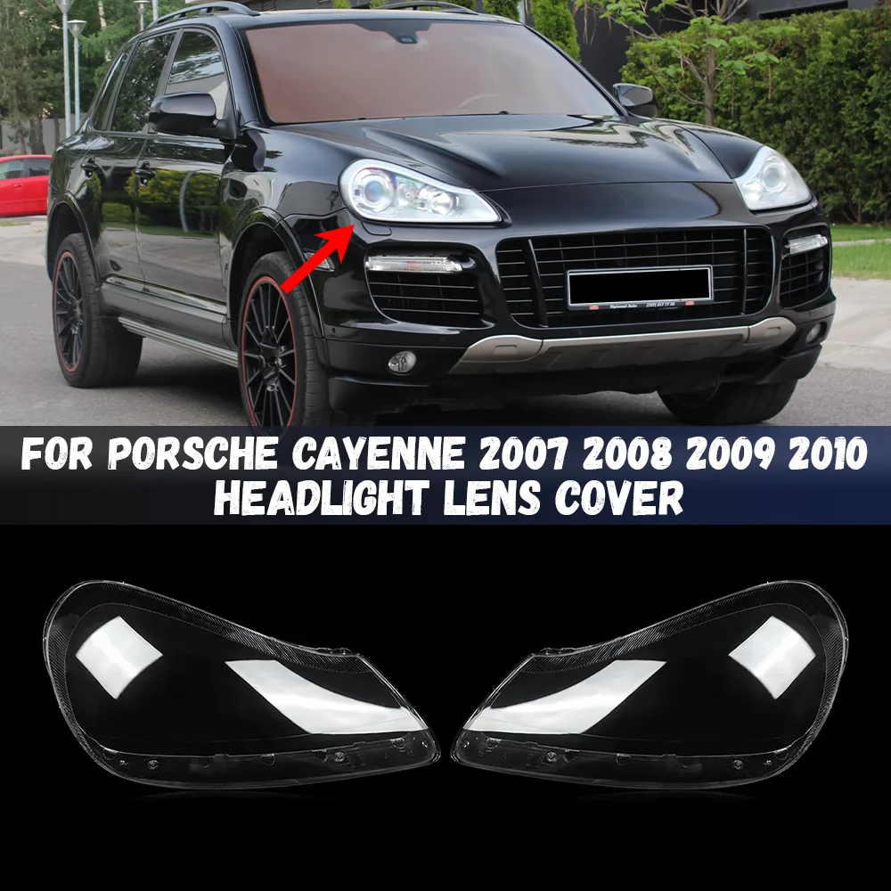 

Корпус фары, прозрачный абажур, линза фары для Porsche Cayenne 2007 2008 2009 2010, автомобильные аксессуары