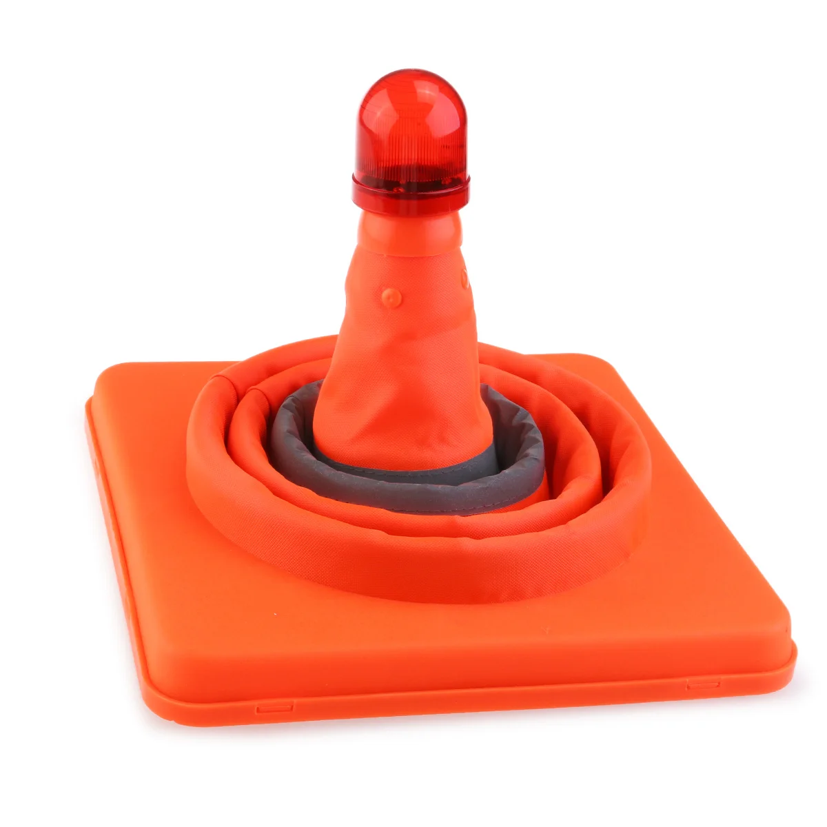 

Collapsible Red Traffic Cone Folding Reflective Road Safety Warning Cone LED Flashing for Sporting Events Traffic