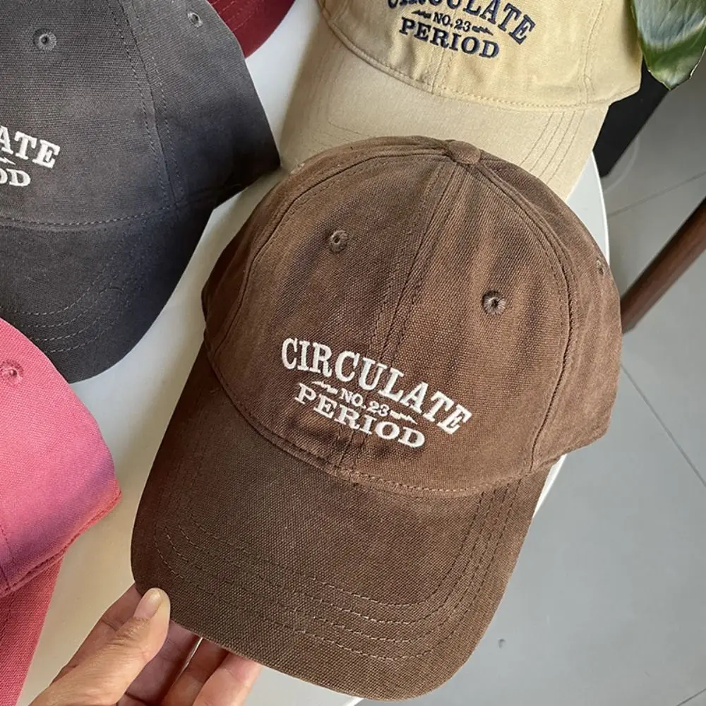 البوليستر قبعة بيسبول رياضية خطابات لينة خمر بطة اللسان قبعة مريحة الشمس حماية في الهواء الطلق خطابات قبعة بيسبول #2