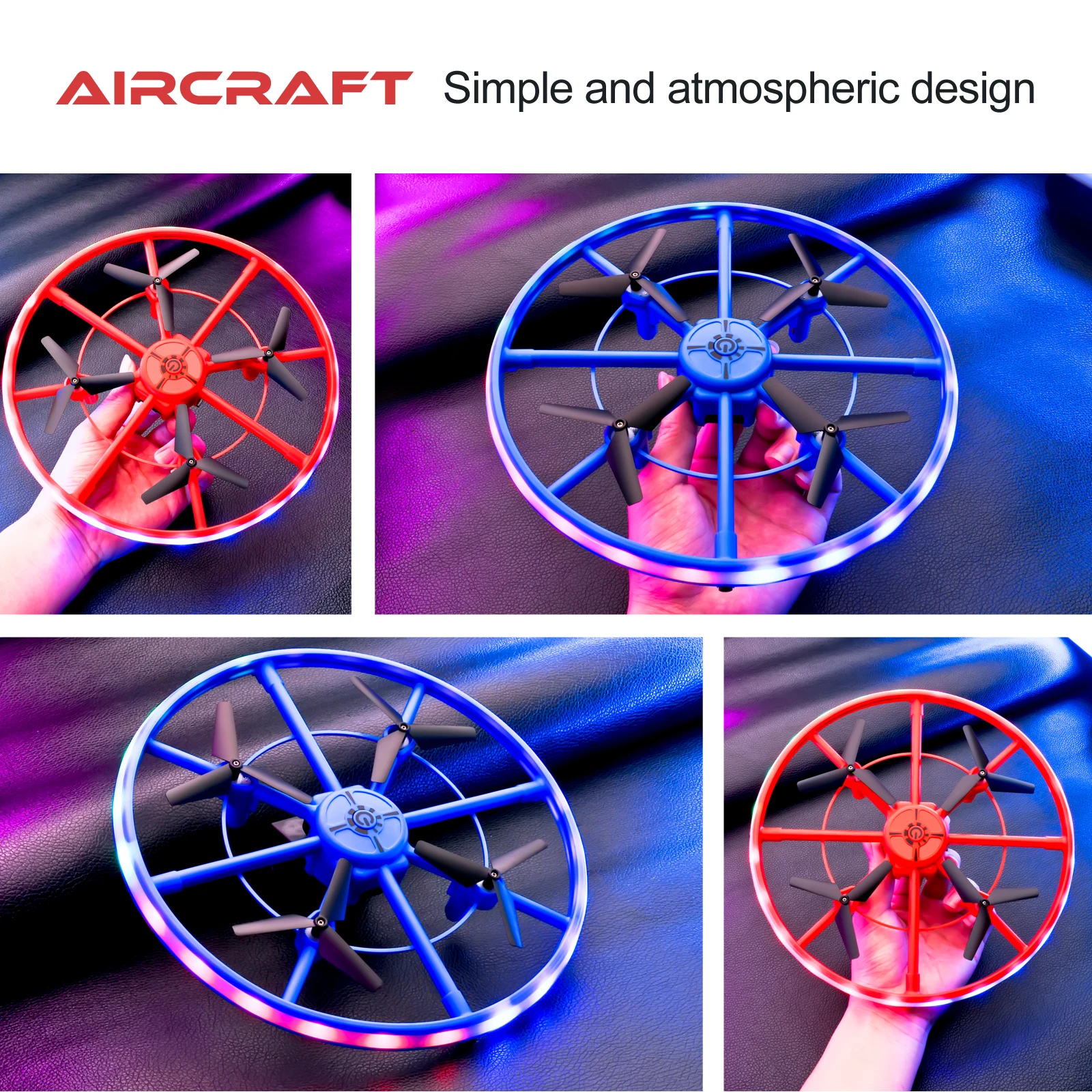 2.4G Mini UFO Drone With LED Light S126 Hand Sensing Infrared RC Helicopter Quadcopter Model Induction Dron Gifts Toys for boy