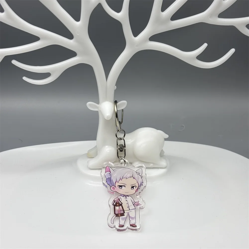 6CM  Anime Promise Dream Island Acrylic Keychain Model Cosplay Charm Characters Ornament Accesorios Goods Collection Gifts