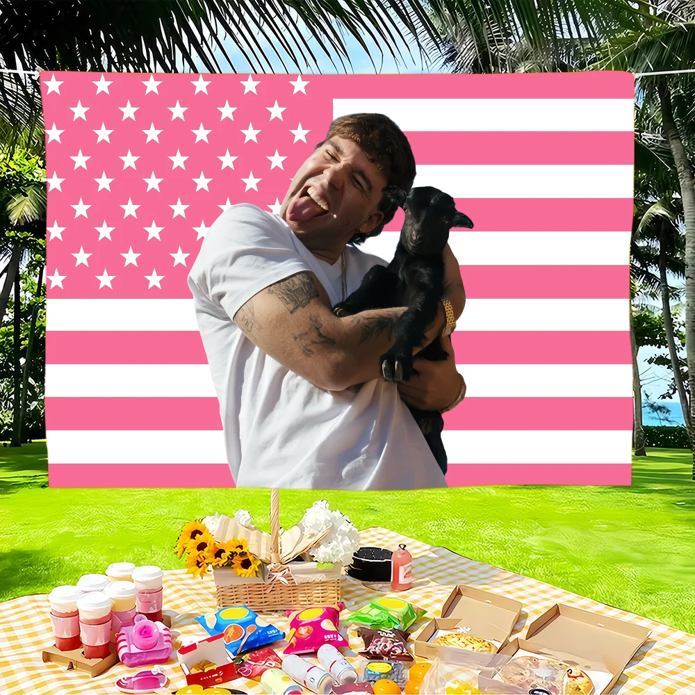 Singer Q-Quevedo El Baifo flag Tapestries Outdoor Parties Bedrooms Living Rooms Dorm Rooms Wall Decor Banners Gifts