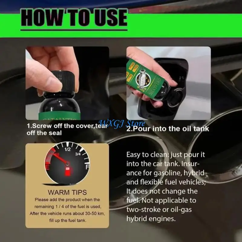 37JE 30ML Catalysts Converter Cleaner Catalytic And Exhaust Cleaner Exhaust System Pipe Carbon Removal Cleaner