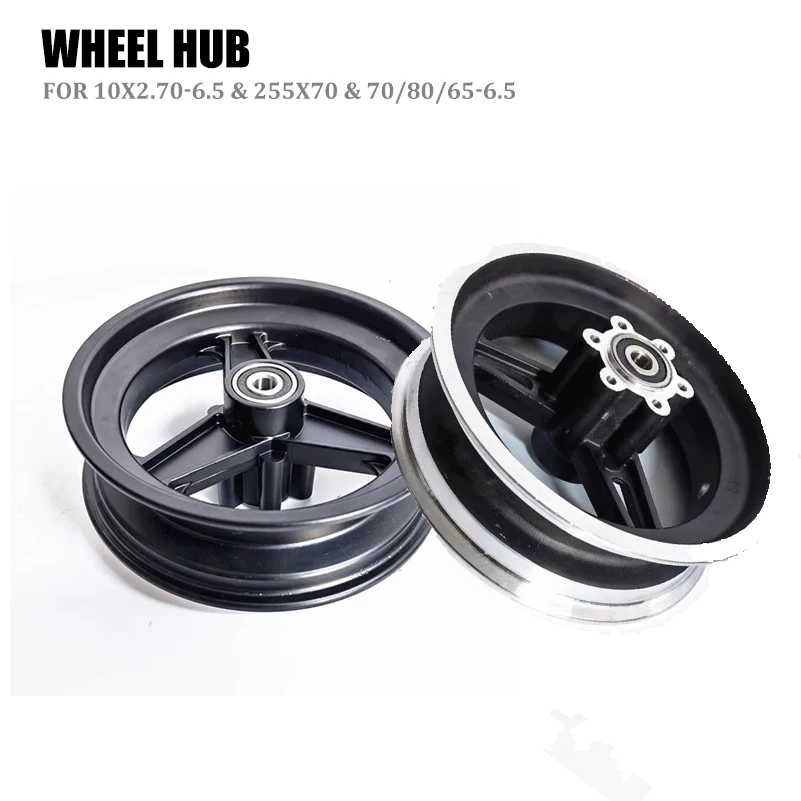 10 Inch Electric Scooter Wheel Hub   Aluminum Alloy  Rims 255x70 & 70/65-6.5  x70-6.5 Tires