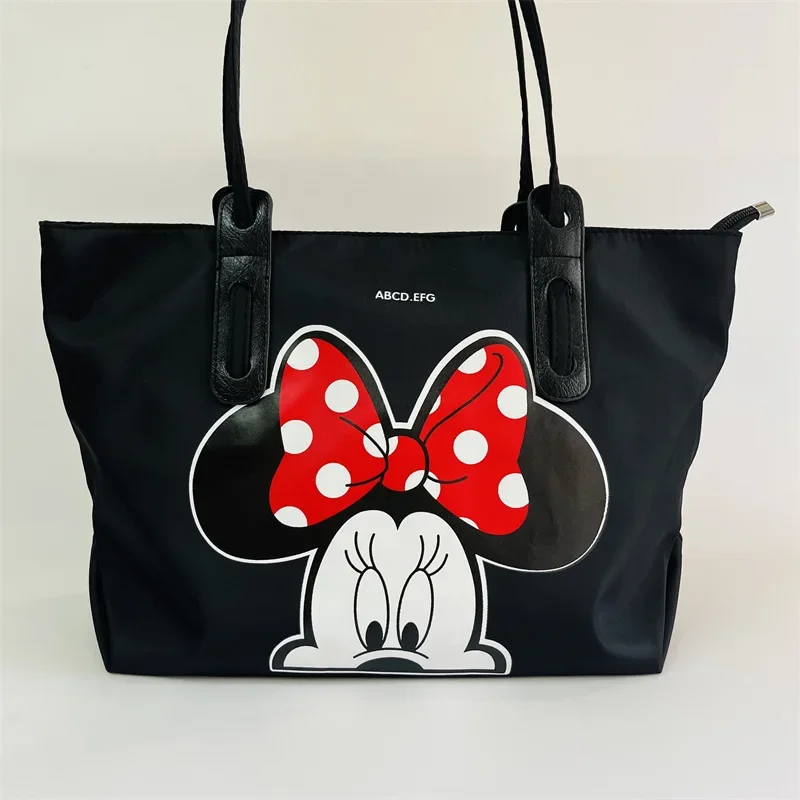 Nuova borsa tote Disney Mickey Minnie Borsa a tracolla femminile di grande capacità Borsa da donna alla moda