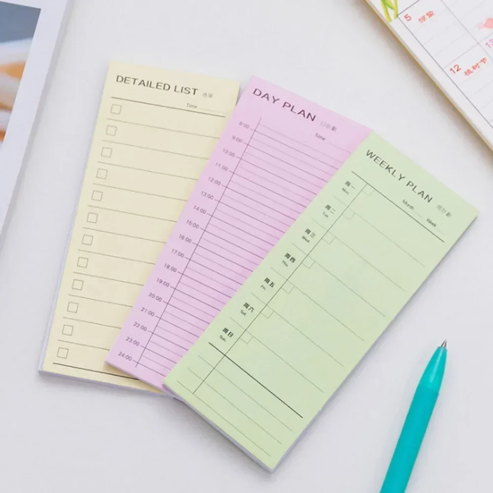 Notepad Copybook for Daily Memos, Notepad, Planejador de Memos Diários, Diário, Papelaria Office, Plano Dia, Semana, Plano Mês Lista Mais Detalhada