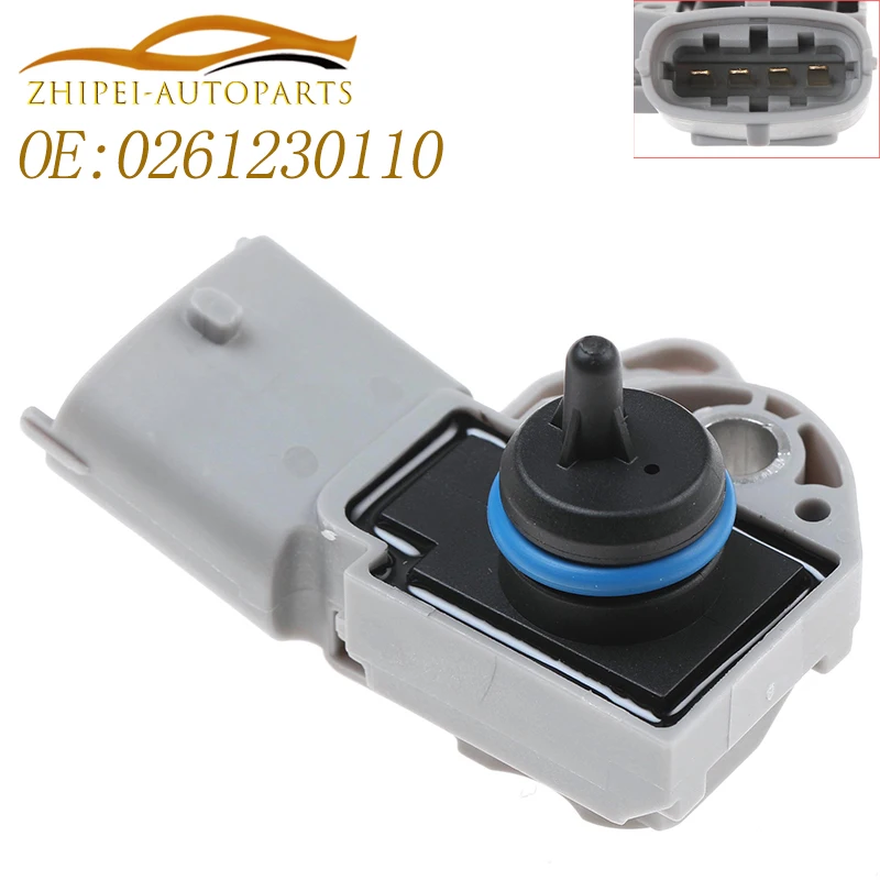 0261230110   Sensor de presión del colector de admisión del Sensor de presión del mapa para Volvo Land Rover S40 S60 S80 V70 XC70 XC90 C30 C70 2001-2012
