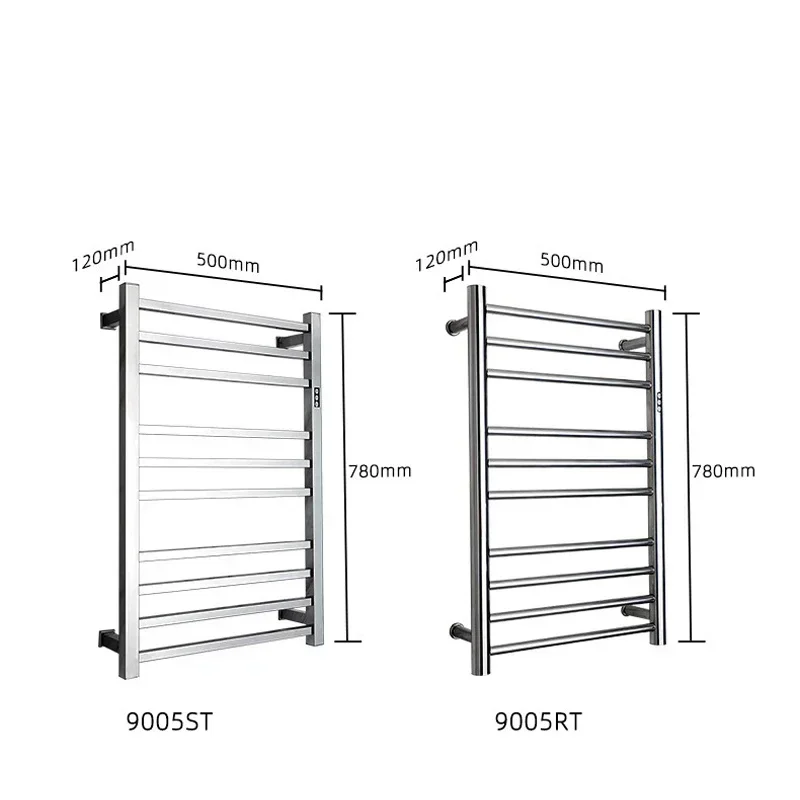 Electric Towel Rack 304 Stainless Steel Temperature&Time Control Smart Heated Towel Rail Towel Warmer 780*500*120mm 110V/220V