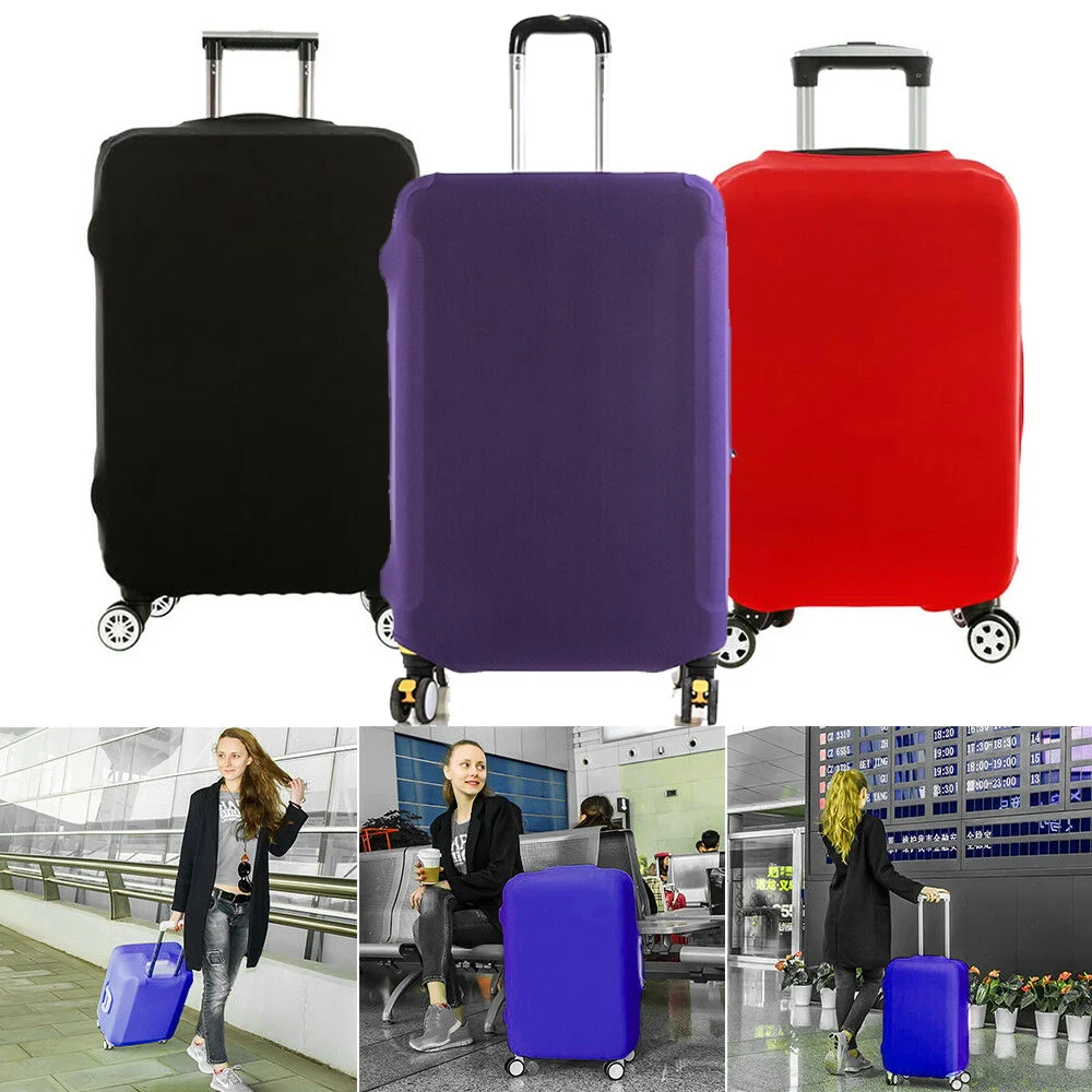 Juste de Protection artificiel astique Anti-Poussière pour Valise, Accessoire de Voyage, Noir et Blanc, avec Impression de Lettre d'Amour, pour Chariot de 18 à 32 Pouces