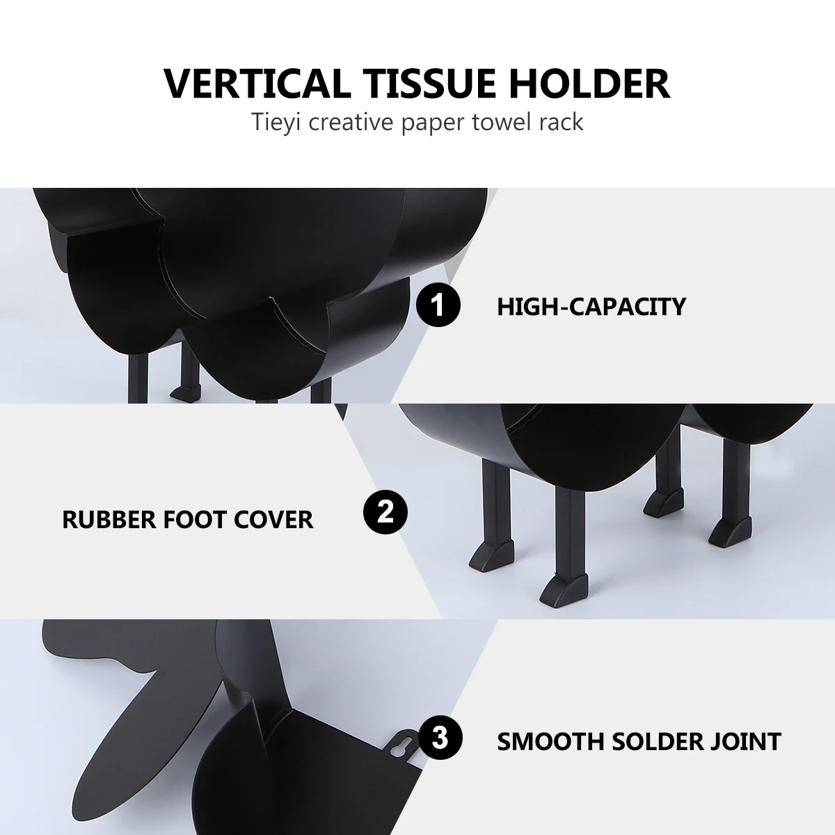 

Держатель для салфеток для щенков, органайзер для туалетной бумаги, полка для хранения, наклейка, железная вертикальная настольная подставка для салфеток, современная