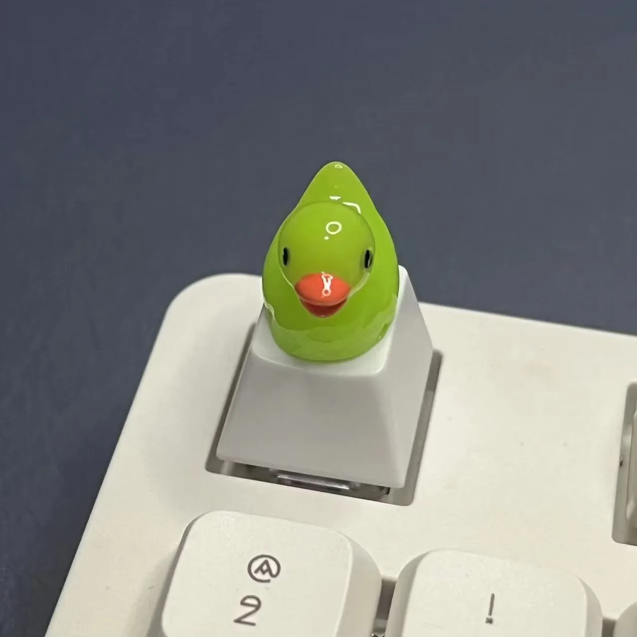 3D mini desenhos animados pato Keycap, DIY, criativo, personalizado cereja MX Switch, eixo transversal, jogo universal, teclado mecânico, 1pc