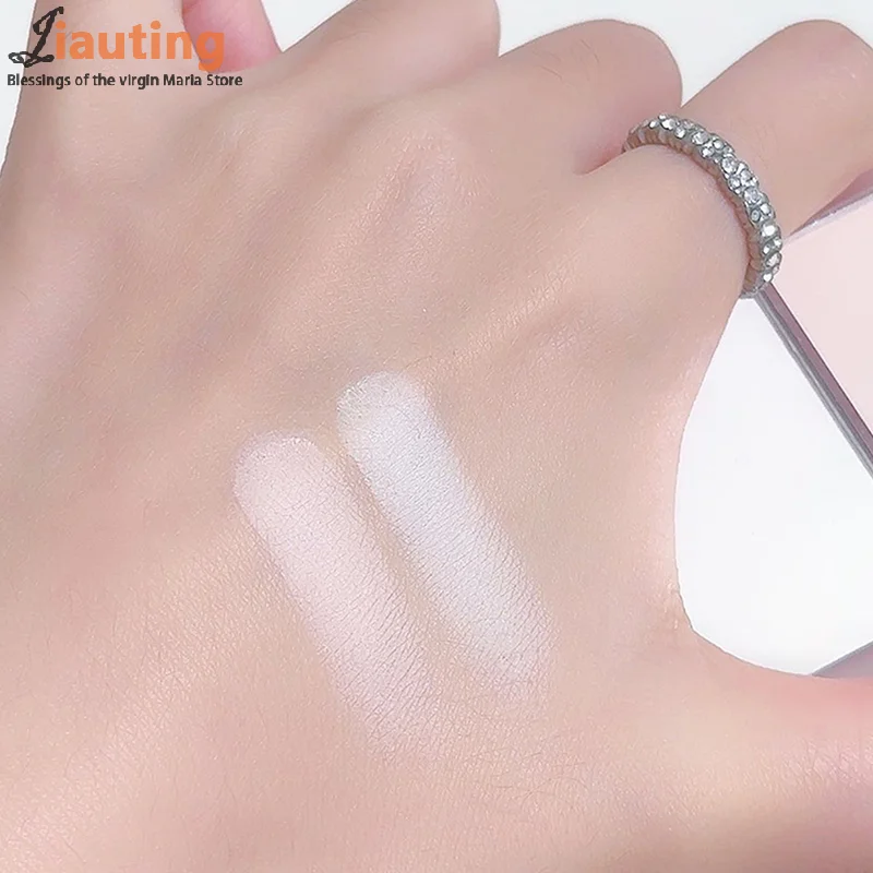 DIKALU ツートーン ハイライト コントゥア パレット マット ホワイト ハイライター グレー ブラウン ノーズ シャドウ フェイス ブロンザー ブライトン パウダー メイクアップ