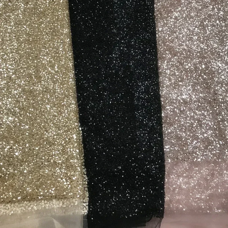 Bronzing Sequin Fabric Special Density Multi-color Selection for Shooting Background Cloth Apparel Diy Sewing Material