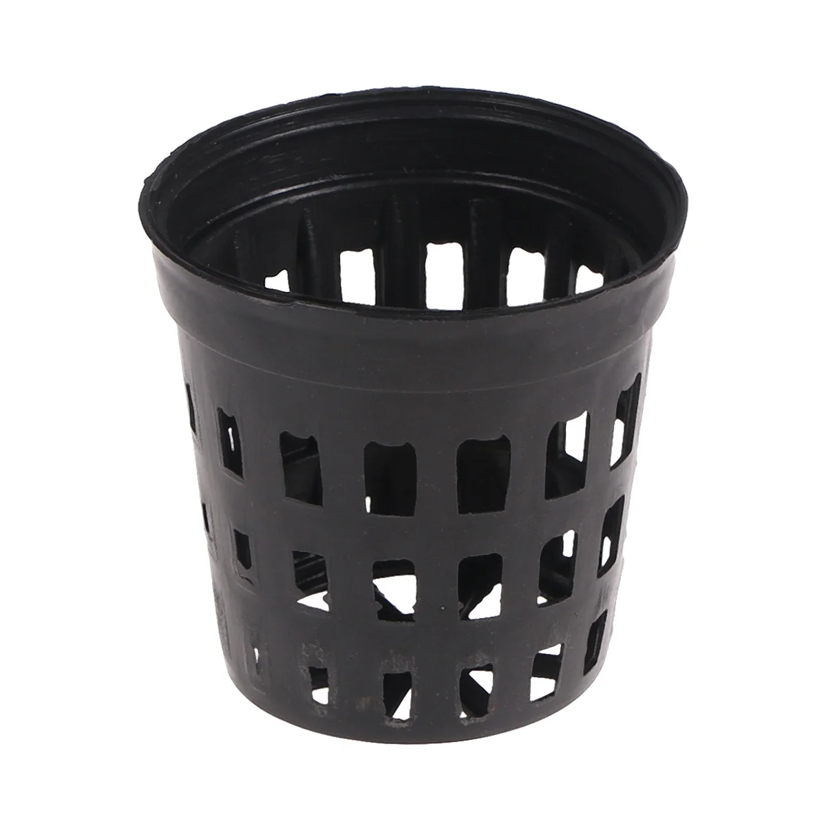 

10Pcs Water Grass Aquarium Plastic Pot Baskets Black Middle Size for Healthy Root Growth Drainage Hydroponic Soil Planting