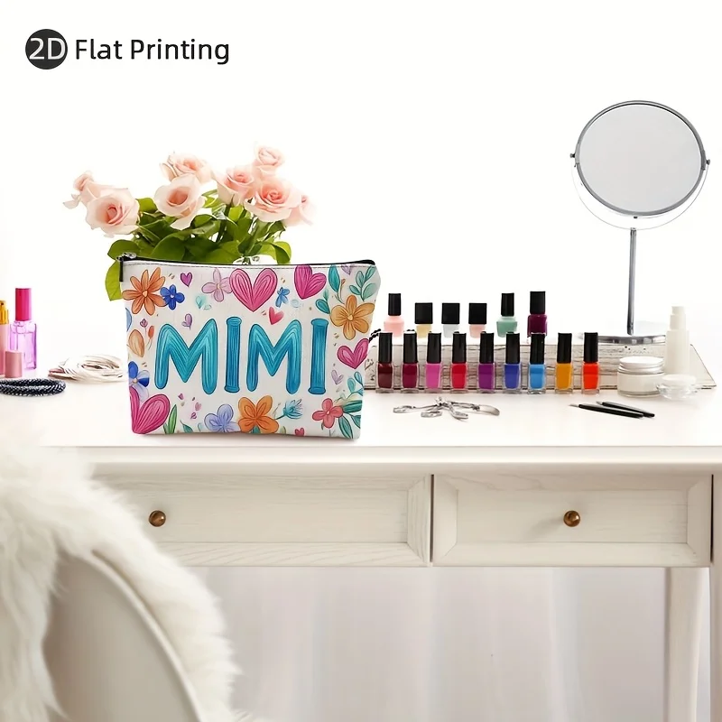 Torebka na kosmetyki z zabawnym nadrukiem - wielofunkcyjna saszetka na zamek błyskawiczny, organizer na biżuterię, idealna podróżna mała torba na zamek błyskawiczny.