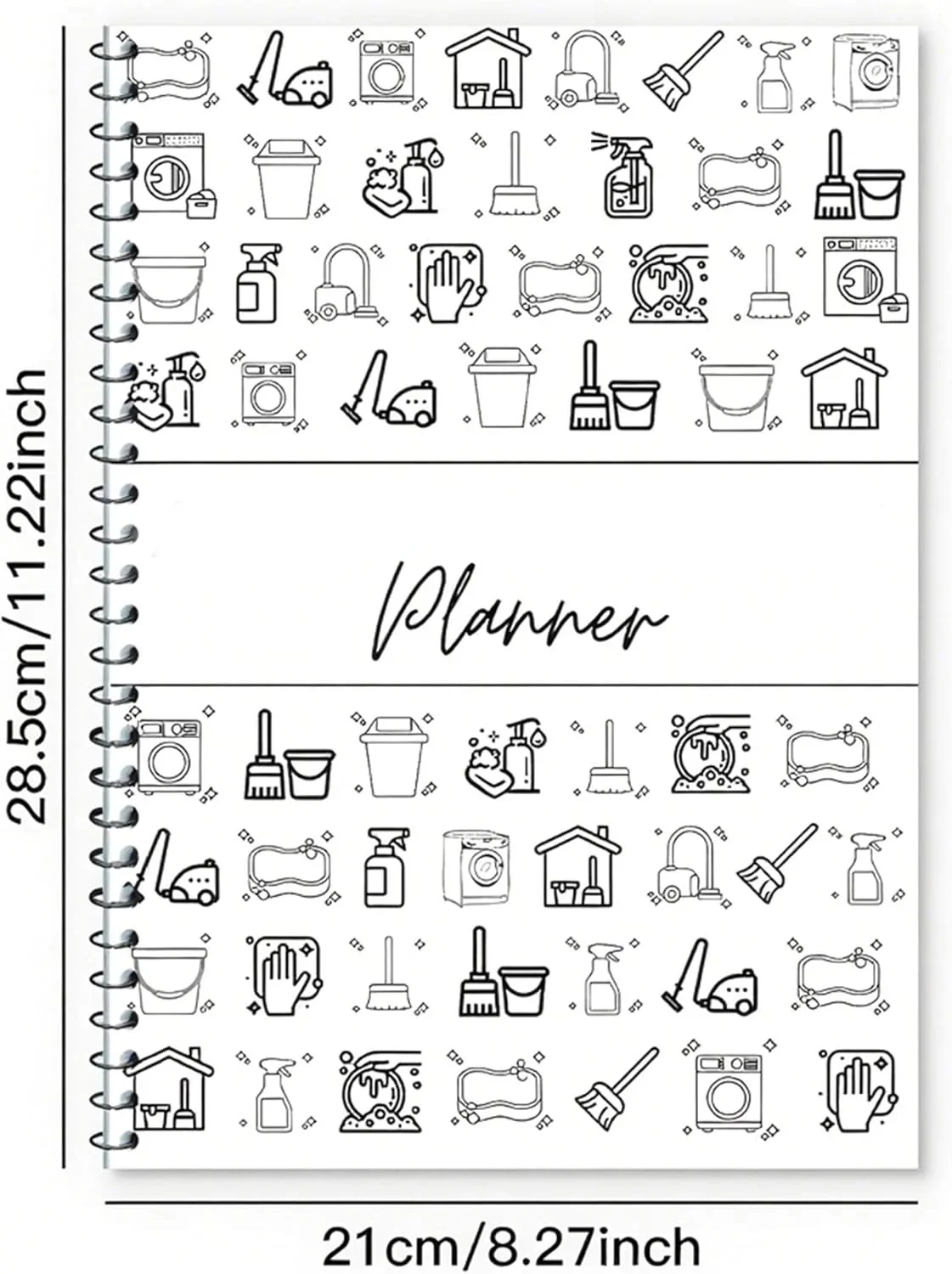 ملصقات تخطيط منزلية يومية أسبوعية شهرية، جدول تنظيف وقائمة مرجعية، دفتر ملاحظات المهام المنزلية، مهام التنظيف المنزلية #6