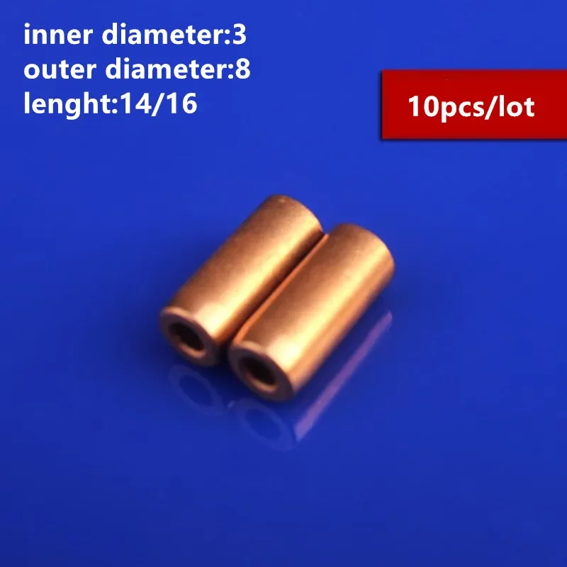 Iron Copper Base Powder Metallurgy Oil Bearing Inner Diameter 3mm Outer Diameter 8mm Lenght 14/16mm Precision Bearing gear