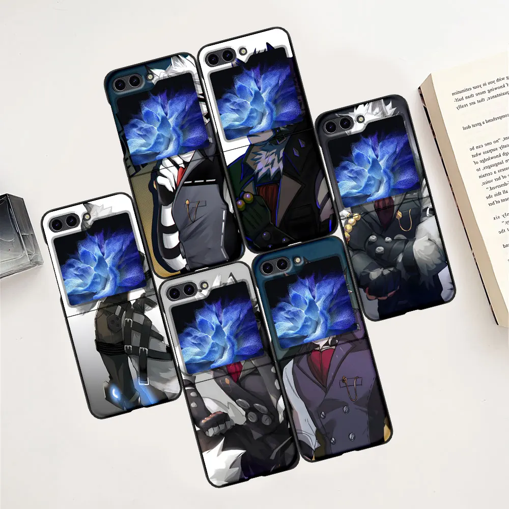 Von Lycaon Zenless Zone Zero Case for Samsung Galaxy Z Flip6 Flip5 Black Hard Phone Cover Zflip5 Zflip6 PC Coque Z Flip 5 6