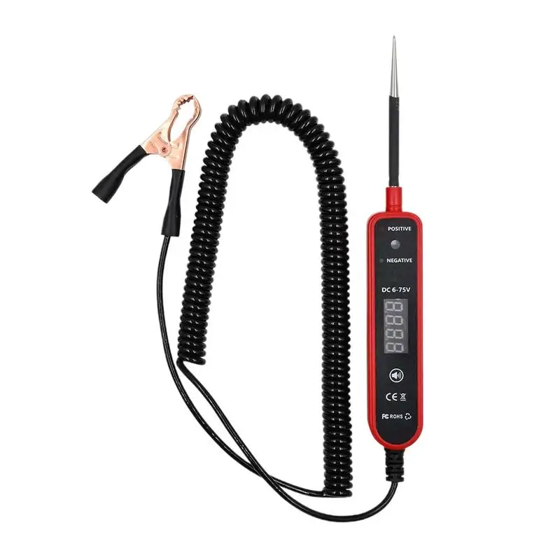 

Automotive Circuit Tester Auto Repair Diagnostic Tool Multifunctional Car Circuit Electrical Finder 4-60VDC Digital Display For