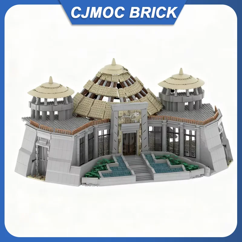 3463 детали MOC-75864: Конструктор «Центр посетителей парка Юрского периода», креативный подарок, коллекционная модель для сборки, игрушка из кирпичиков