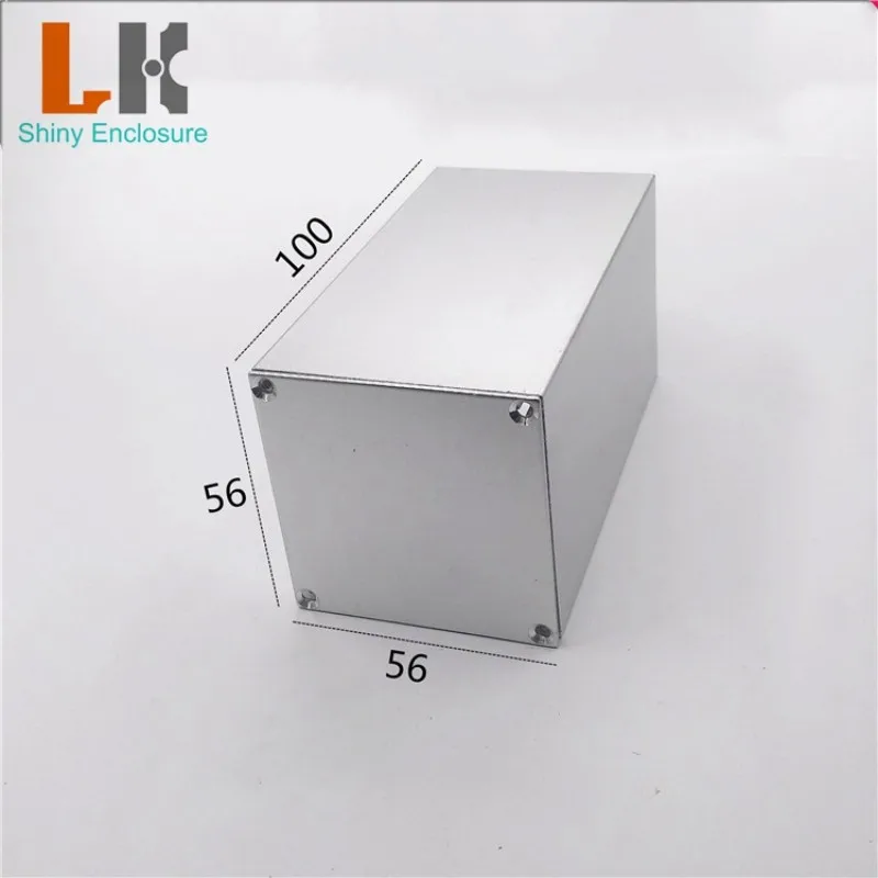 56x56x100mm Customized Extruded Aluminum Enclosure Electronic Project Case DIY Electronic Project PCB Instrument Box LK-ALB37