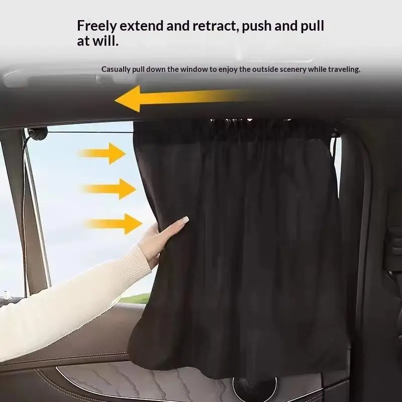Immagine 4: Tenda Parasole Portatile per Auto 1/2/4 Pezzi con Ventosa, Protezione UV, Isolamento Termico, Schermo Privacy per Bambini e Viaggi in Auto
