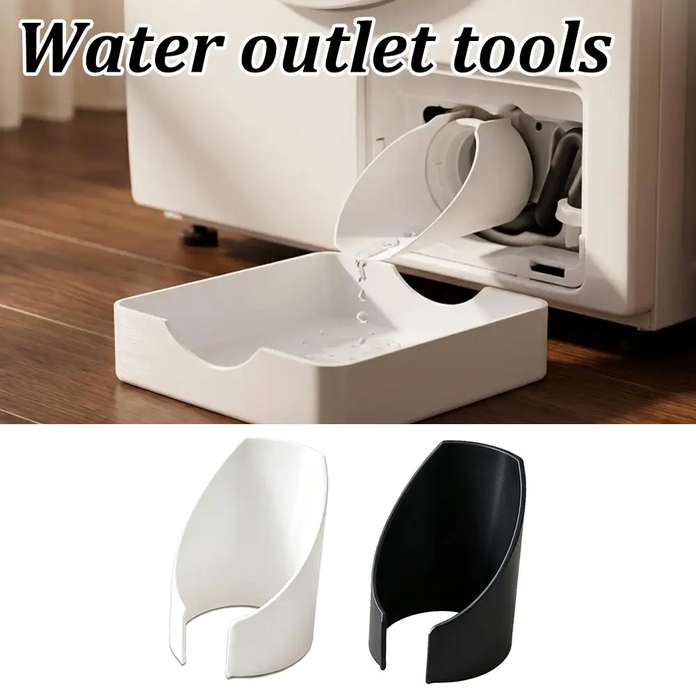 Washing Machine Drain Guide Chute Spout Diversion Tool Mess-Free Water Guide For Front Load Washer Filter Maintenance No-Install